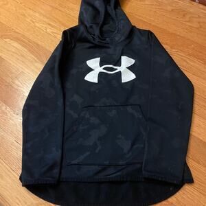 Black fatigue Under Armour hooded sweatshirt-YM